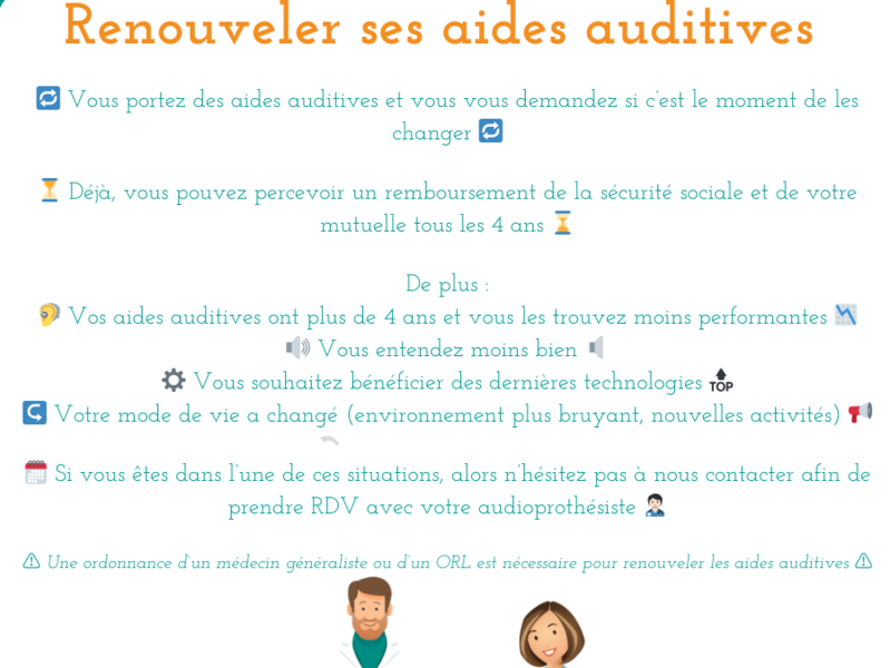 Renouveler ses aides auditives